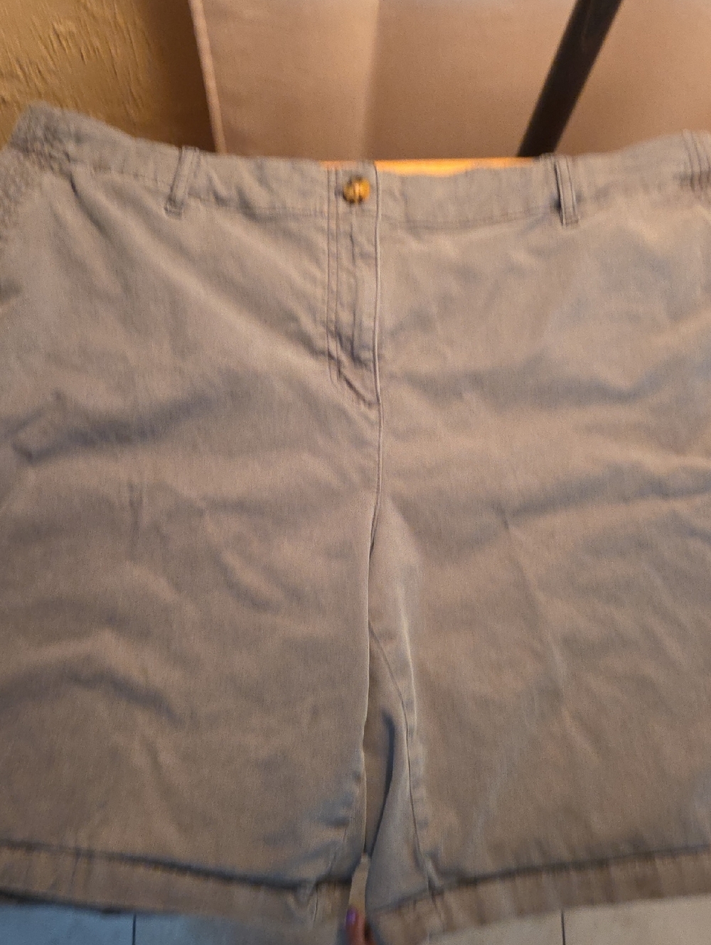 J. Jill Green Elastic Waist Shorts with Button